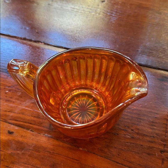 vintage marigold carnival glass creamer & sugar bowl set Imperial Glass Company - Picture 3 of 7